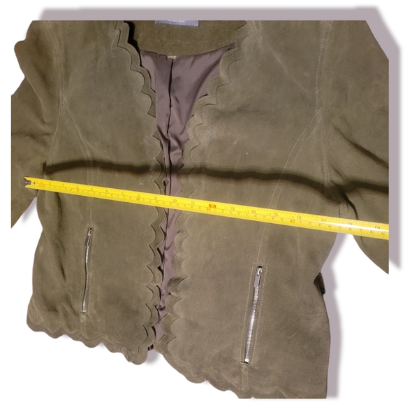 Bagatelle Collection Genue Leather Suede Jacket Coat Blazer - Picture 6 of 9